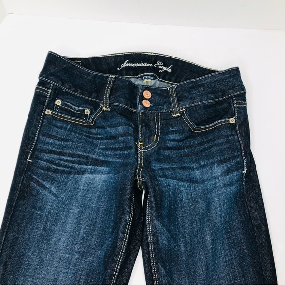 American Eagle denim jeans women’s 4 regular lot of 2 pair - Picture 3 of 9
